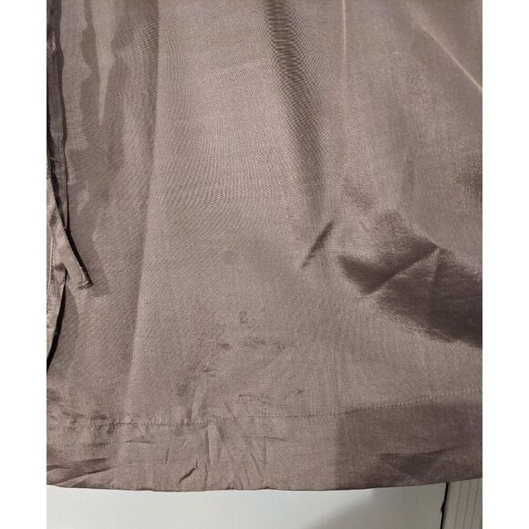 French Connection 100% Silk Bronze Sequined Cocktail Mini Dress, Sz. 6 / 8 - Picture 7 of 8